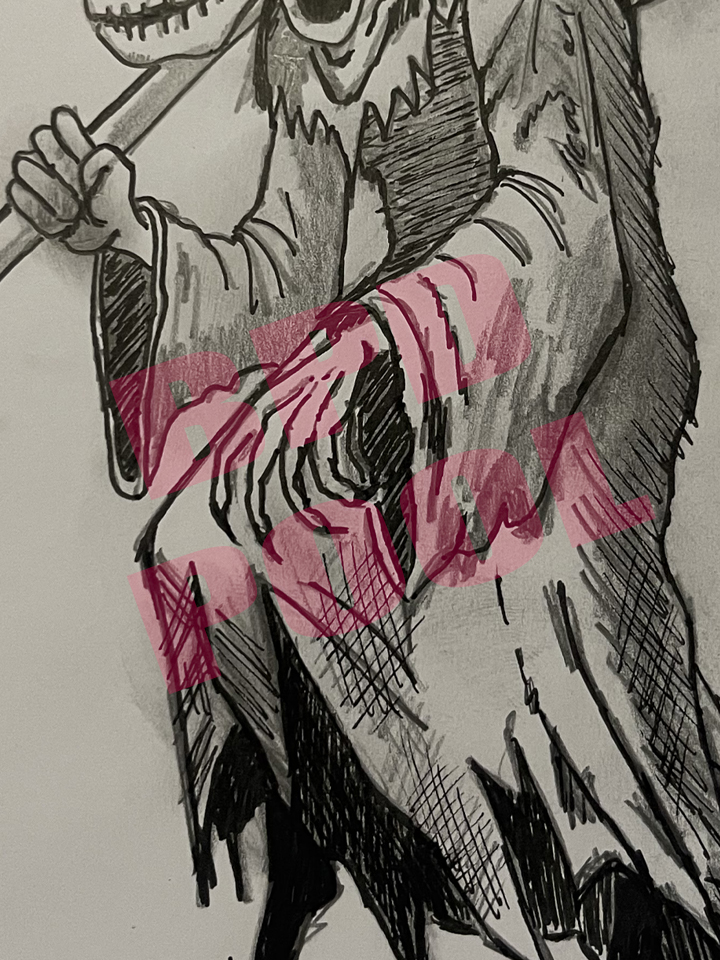 drawing a demon suffering from the self-realization that he's a demon