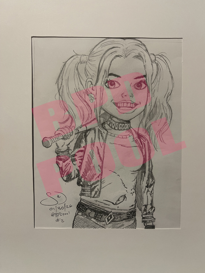 drawing of Harley Quinn, my dream girl