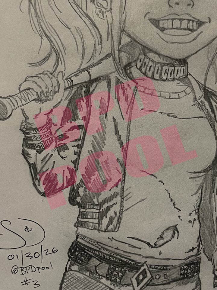 drawing of Harley Quinn, my dream girl