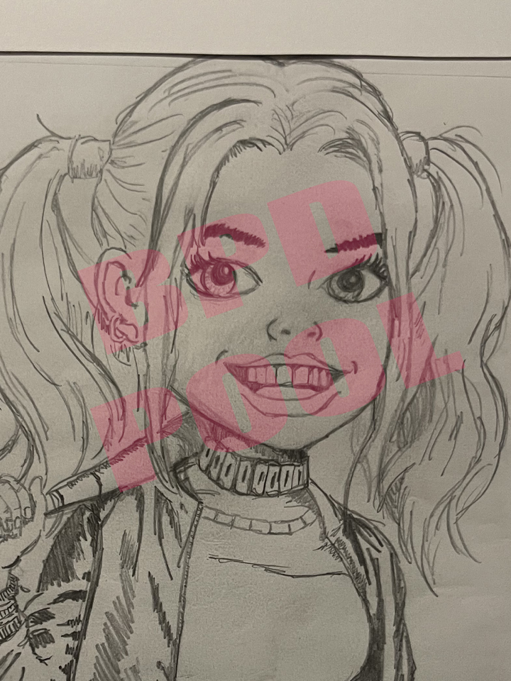 drawing of Harley Quinn, my dream girl